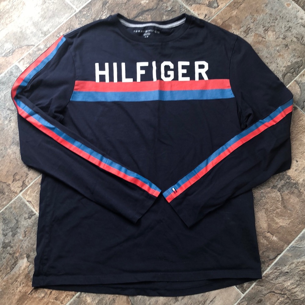 TOMMY HILFIGER Long Sleeve T Shirt Mens S